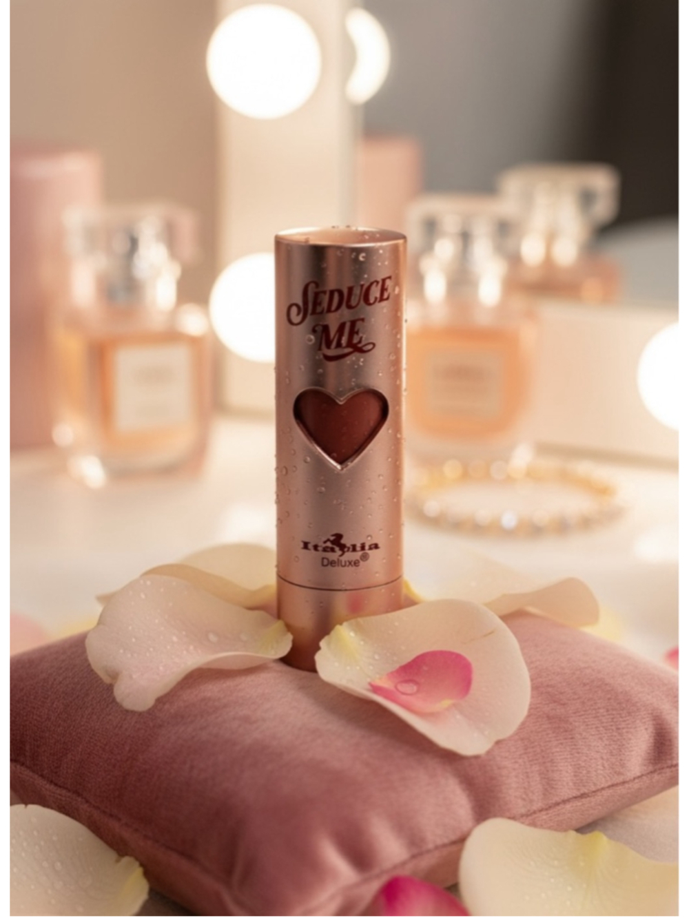 Italia Deluxe Seduce Me Satin Lipstick Shade Innocent 10 New No Box Nude